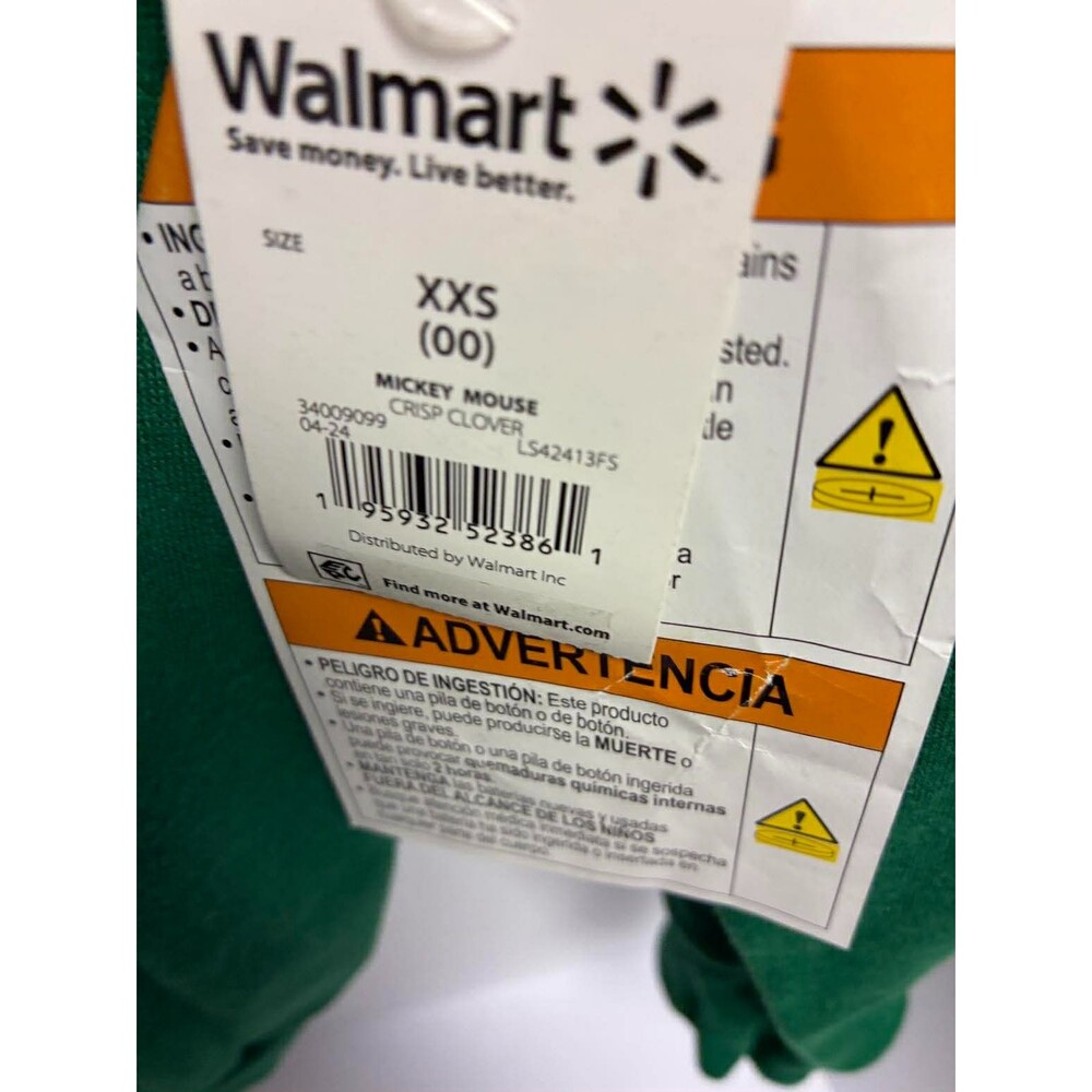 DISNEY CHRISTMAS MICKEY, MINNIE, DONALD & DAISY LIGHT UP SWEATSHIRT, SZ XXS(0-2) - Picture 4 of 5